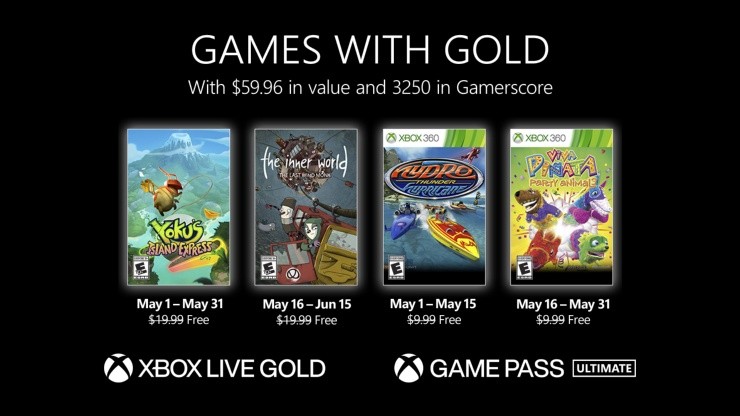 Xbox Games With Gold: all free games for May 2022