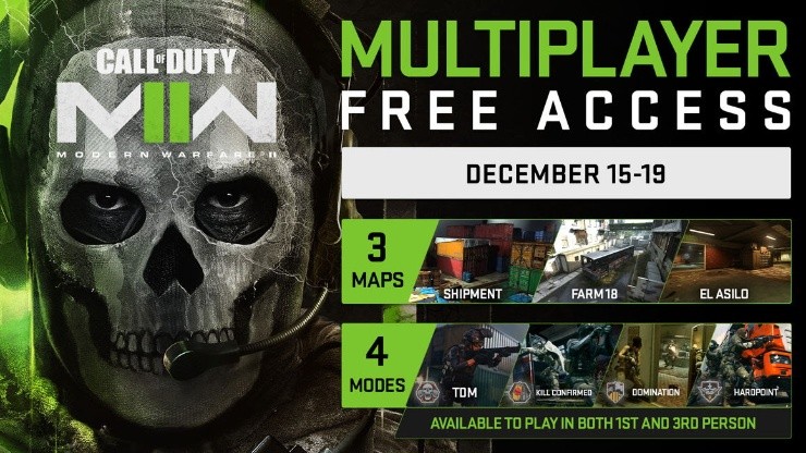 Acceso gratuito a Call of Duty: Modern Warfare 2 durante 5 días